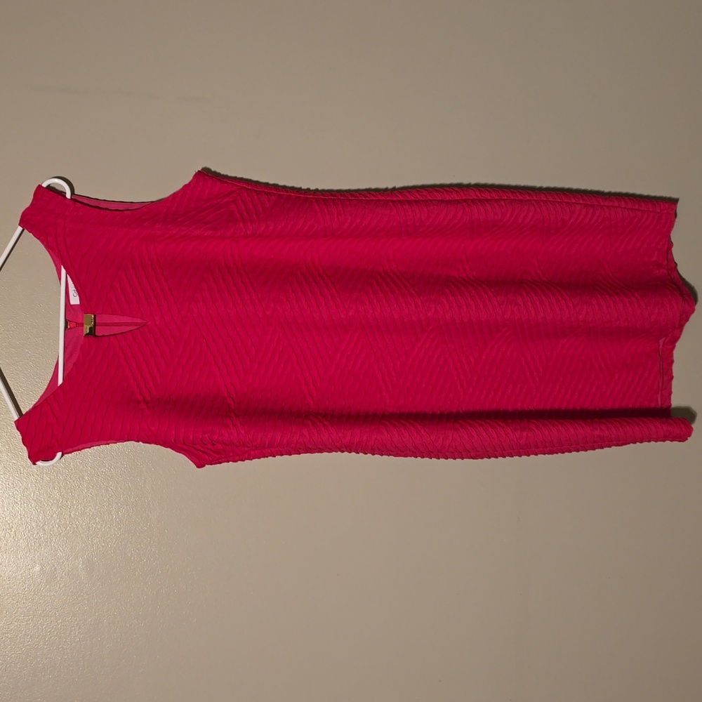 Calvin Klein Sleeveless Midi Dress Pink Womens Size 0X